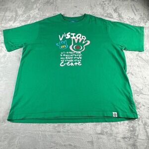 Vic Garcia World Vision Tshirt Mens 2XL Green Streetwear Capsule Wardrobe Casual